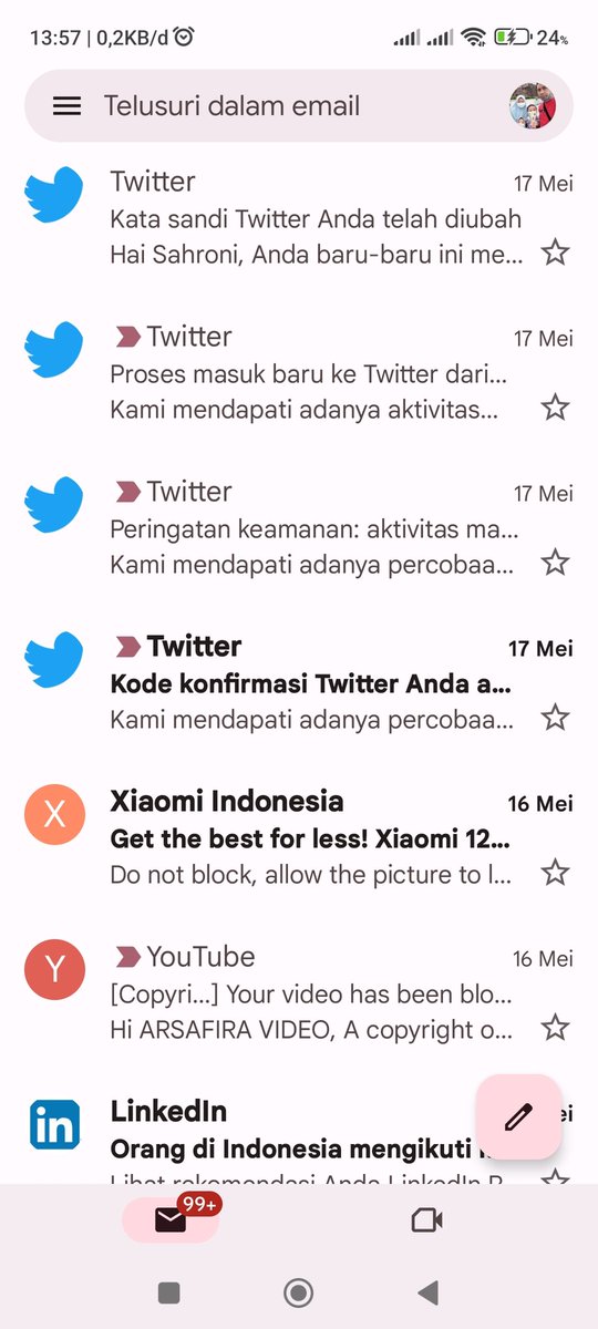 Ronny1712's tweet photo. Ada yang coba masuk paksa akun twitter saya... Dari semingguan udah coba masuk https://t.co/UkIHun1SvN