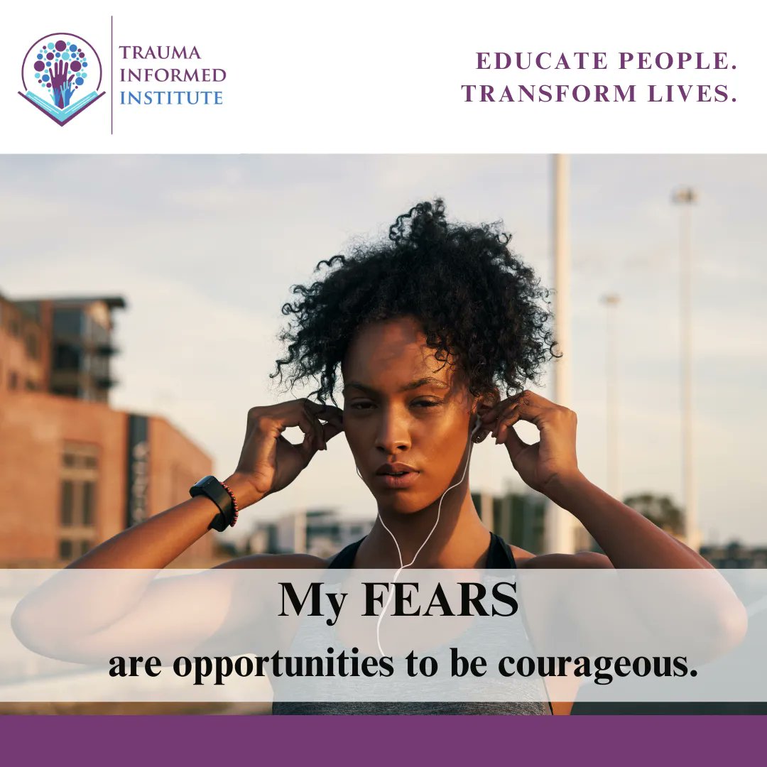 Fear can be paralyzing, but it can also provide the motivation to take risks and grow as a person. Examining our fears is a chance to harness our courage and become who we aspire to be. 

#fearless #courageous #Growth
