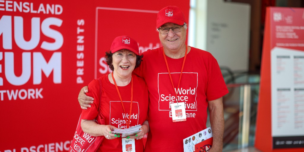WSFBrisbane's tweet photo. Change Maker: someone who takes action to make the world a better place. The #WSFB world is brighter in every sense thanks to hundreds of volunteers who contribute to the festival each year. Thank you! #NationalVolunteerWeek #TheChangeMakers https://t.co/187HlA9AsY