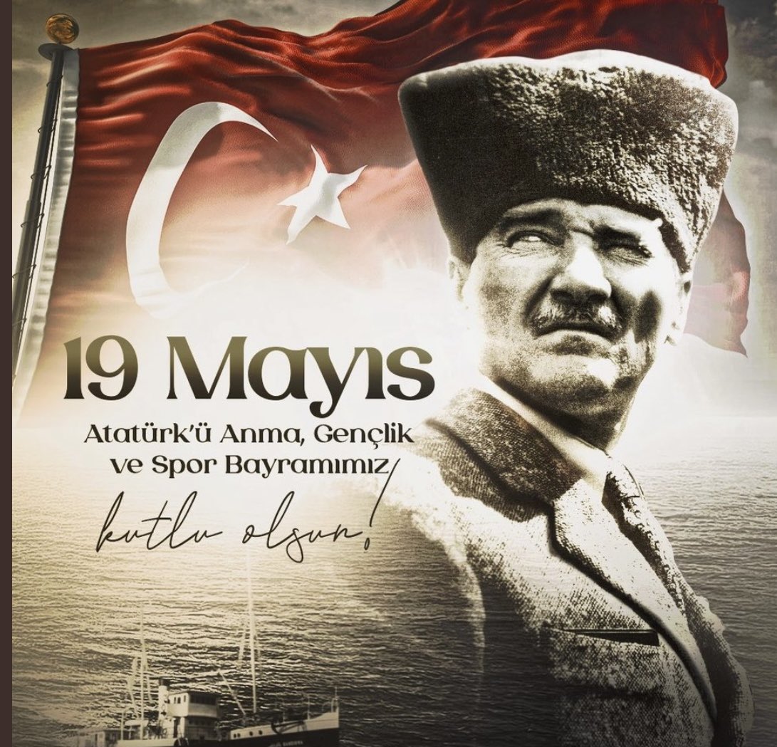 PromecArge's tweet photo. Atamızın izinde, bağımsızlık ateşinin ışığında yürümeye devam ediyoruz. 
19 Mayıs Atatürk’ü Anma, Gençlik ve Spor Bayramımız kutlu olsun!
#19MAYIS1919 https://t.co/0w1Yp9lCeH