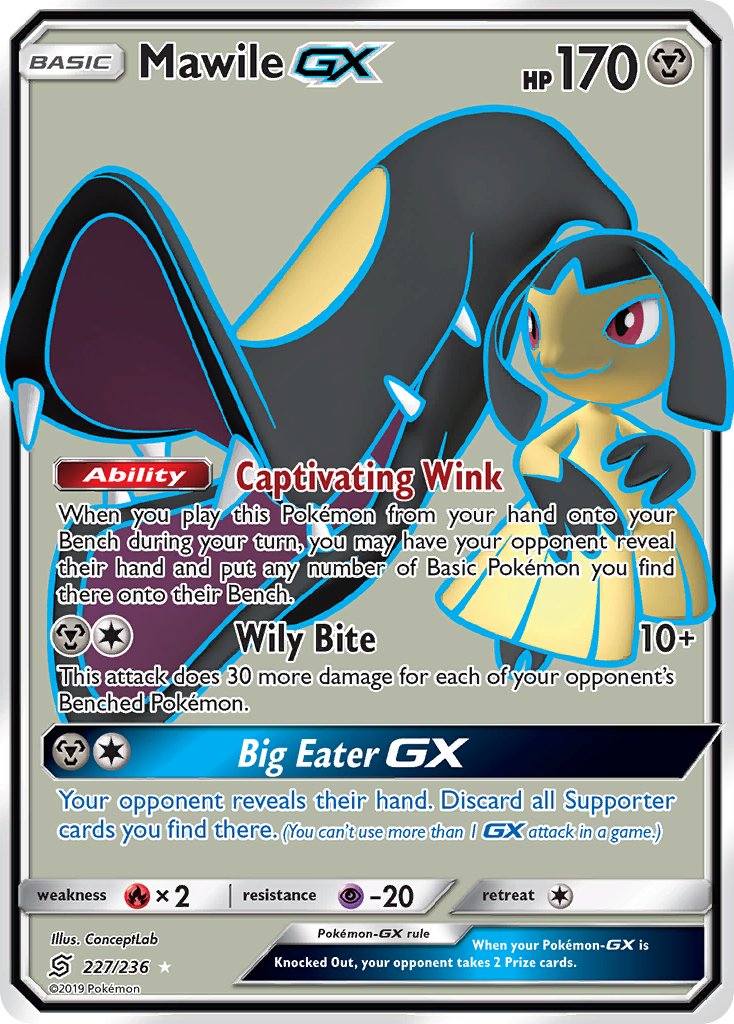 EveryPkmnCard's tweet photo. Mawile-GX https://t.co/s8bvSwE9gm