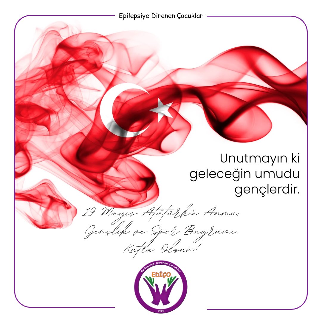19 Mayıs Atatürk’ü Anma Gençlik ve Spor Bayramı’mız kutlu olsun. #19MAYIS1919