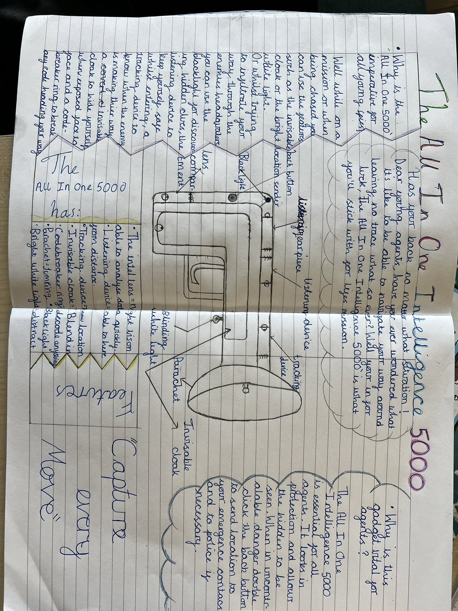 Elm - Foxfield (@elmfoxfield) on Twitter photo We have been working really hard on our non-chronological reports in English this week. The children have been inspired by Stormbreaker and have designed their own gadgets <a href="/foxfield/">FoxfieldPrimary</a> We have been working really hard on our non-chronological reports in English this week. The children have been inspired by Stormbreaker and have designed their own gadgets <a href="/foxfield/">FoxfieldPrimary</a>