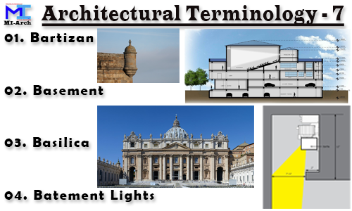 Mi1991Ibrahim's tweet photo. ARCHITECTURAL TERMINOLOGY - 7 #architecturalvideo #architecture #design #designer #designs #nata #nationalaptitudetestinarchitecture #architecture #basement #basilica #battementlights #bartizan https://t.co/jkwpsAyIcd