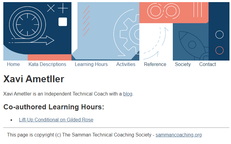 XaviADev's tweet photo. Super happy to have helped @ClareSudbery to create a #learninghour about "lift up conditional", which can now be found in @emilybache's (& Co) @CoachingSamman materials. ๐ฅณ๐ฅณ๐ฅณ
https://t.co/Com3Wgd4qM https://t.co/T2L0rc7ByW