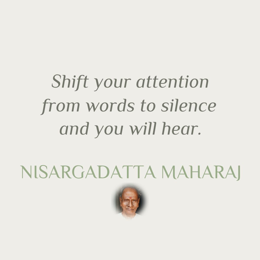 NonDualQuotes's tweet photo. Shift your attention fro...

- Nisargadatta Maharaj

#nonduality #advaita #vedanta #advaitavedanta #spirituality #jnanayoga #selfrealization #enlightenment #spiritualawakening #nisargadatta #nisargadattamaharaj #srinisargadattamaharaj #iamthat #selfenquiry https://t.co/1mNHygbYkY
