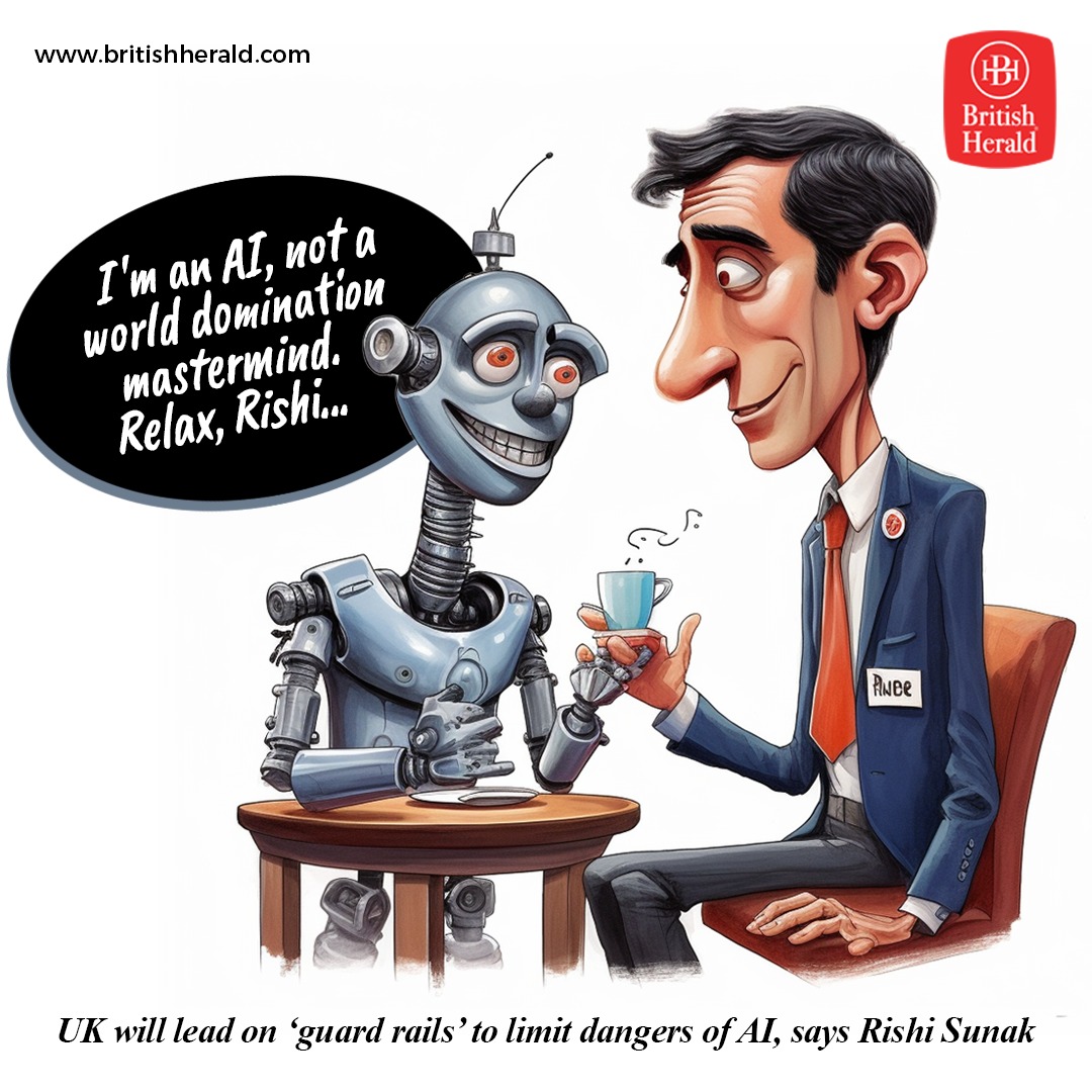 BritishHeraldUK's tweet photo. UK will lead on ‘guard rails’ to limit dangers of AI, says Rishi Sunak
#AI #AIRevolution #disinformation #scienceandtechnology #AIApplications #BritishHerald #uk #RishiSunak #AI #futuredrivenbyai #BHcomics
#ArtificialIntelligence #ChatGPT #chatgpt4 #openai #chatbots
@RishiSunak @OpenAI @10DowningStreet @GOVUK