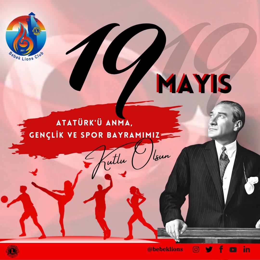 #19Mayıs, #Türk Milleti'nin bağımsızlık ve özgürlük umutlarının inanca dönüştüğü, Kurtuluş ateşinin yakıldığı ve aydınlık bir geleceğe olan inancın kuvvetlendiği günün adıdır. 19 Mayıs Atatürk'ü Anma Gençlik ve Spor Bayramımız kutlu olsun!..🇹🇷🇹🇷🇹🇷
#19MayısGenclikveSporBayramı
