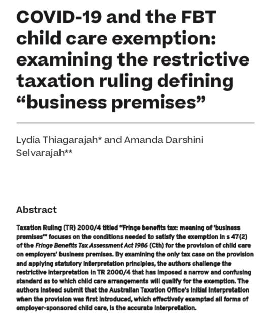 Monash Bus Law & Tax PhD tweet media