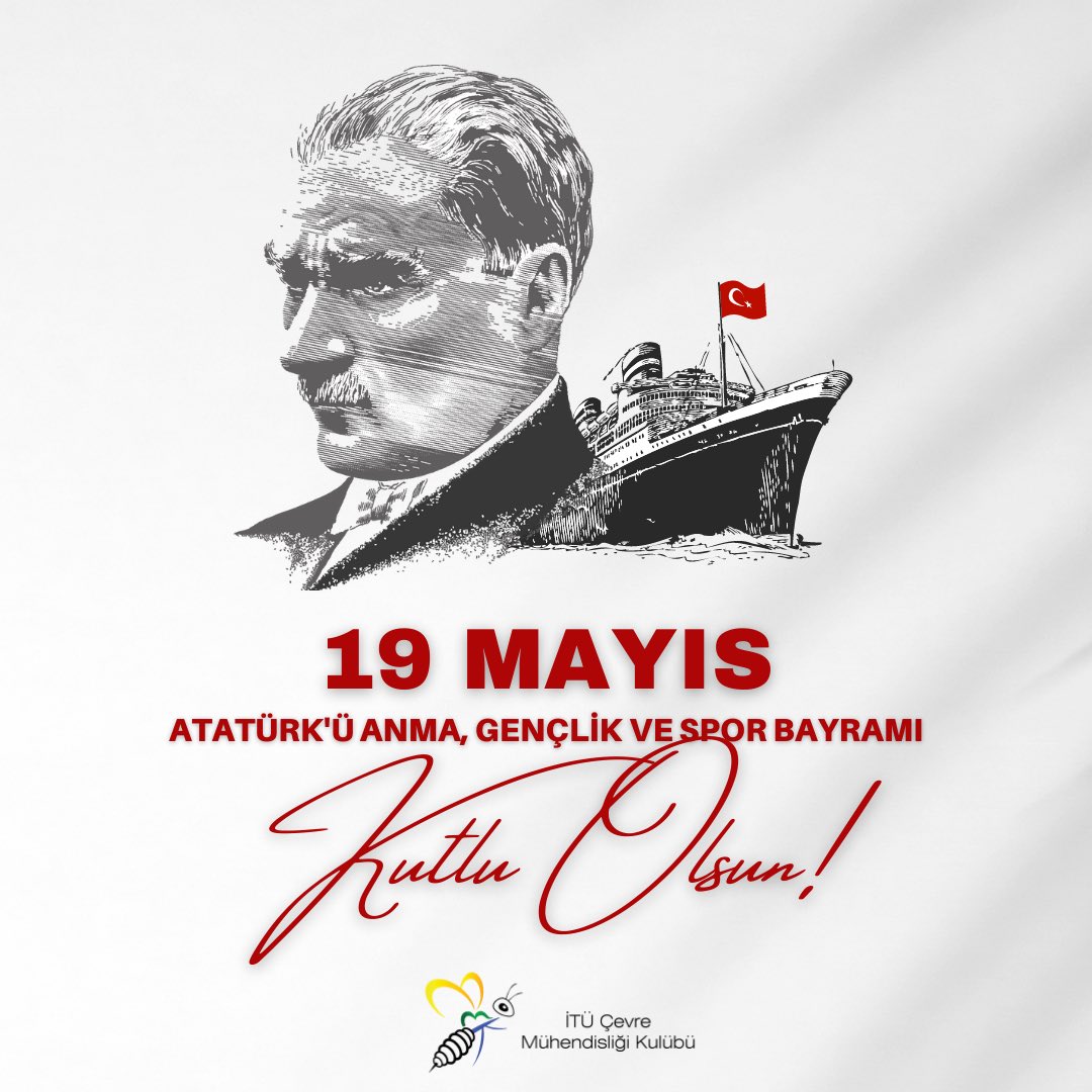 itu_cmk's tweet photo. Kurtuluş Savaşı’nın başladığı ve umudun yeniden doğduğu gün olan 19 Mayıs’ın 104. yıldönümünde, “Bütün ümidim gençliktedir.” diyen Ulu Önder Mustafa Kemal Atatürk’ü saygı ve özlemle anıyor, Atatürk’ü Anma Gençlik ve Spor Bayramımızı kutluyoruz!❤️🇹🇷 https://t.co/W239r99Ppy