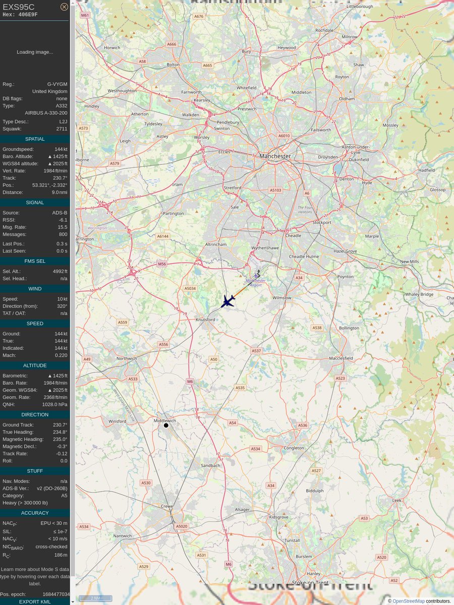 #PlaneAlert ICAO: #406E9F Tail: #GVYGM Flt: #EXS95C 
Owner: #AirTanker
Aircraft: #Airbus A330-243
2023/05/19 07:16:58
#A332 #Tanker #Air2Air #TigerTokens airtanker.co.uk 
globe.adsbexchange.com/?icao=406E9F&s…