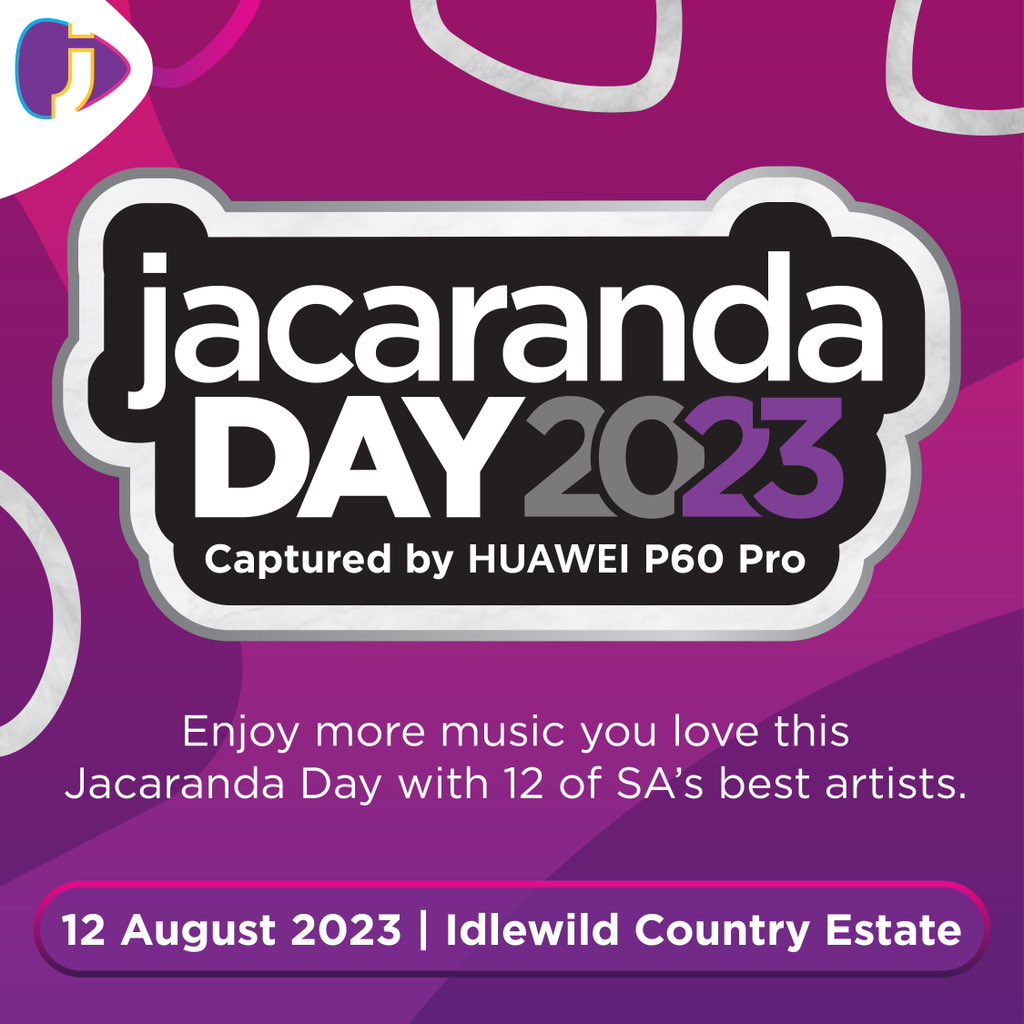 JacaBreakfast's tweet photo. .@HuaweiZA and Jacaranda FM announce their collaboration for one of the most popular entertainment events on the music festival calendar - Jacaranda Day Captured by HUAWEI P60 Pro. 

Get your tickets here: https://t.co/0GYPsym3Eq

#HUAWEIJacaDay https://t.co/hCCw3dzsie