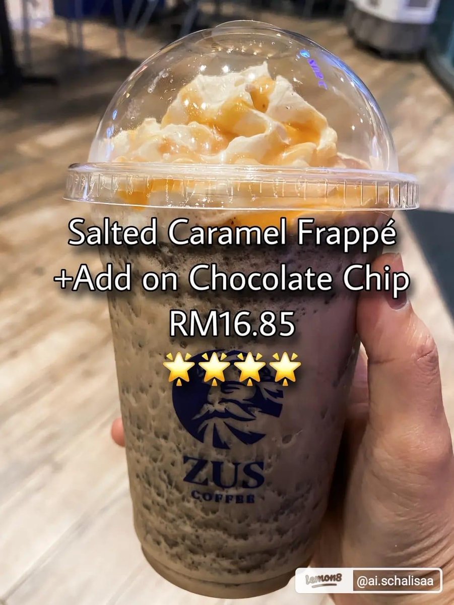 RajaCuti's tweet photo. Recommendations untuk Zus Coffee! Nampak menggoda ye semua 🤤
kredit ai.schalisaa
#rc #rajacuti #viral #rcyumlicious #rclocalsecret #zuscoffee #menu #topdrinks #topmenu https://t.co/bJ83YcTG1n