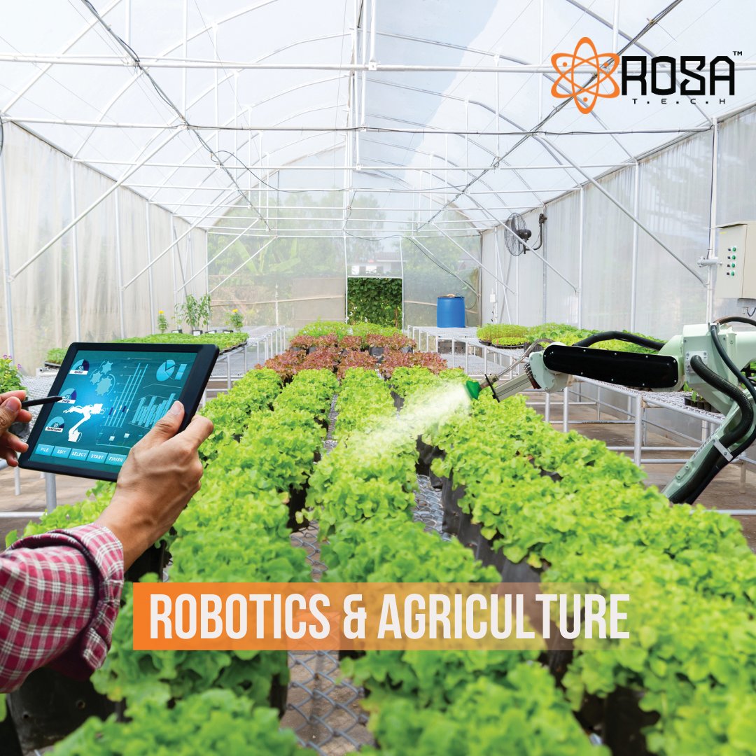At Rosa Tech, we are excited about the potential of robotics to transform the agriculture and farming industry. 
#robotics #robotics #roboticschallenge #roboticsengineering #roboticsforhealthcare #robot #robots #robotech #engineer #engineering #tech #techno #technology #innovate
