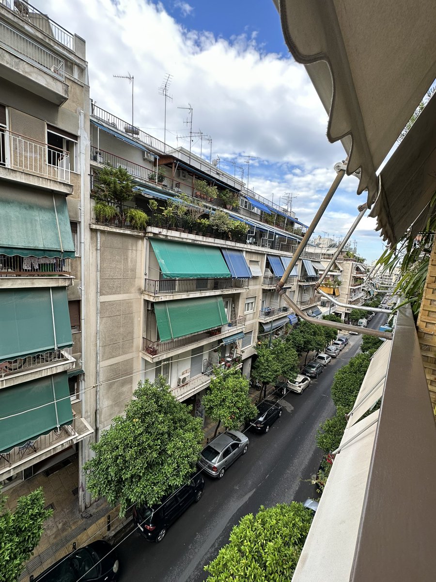 After a loooonnng travel day, I made it to Athens!  My Airbnb is super cute, and the host is named Pythagoras 🤣

I’m waking up this morning on the balcony with some Lavazza coffee and Greek yogurt.