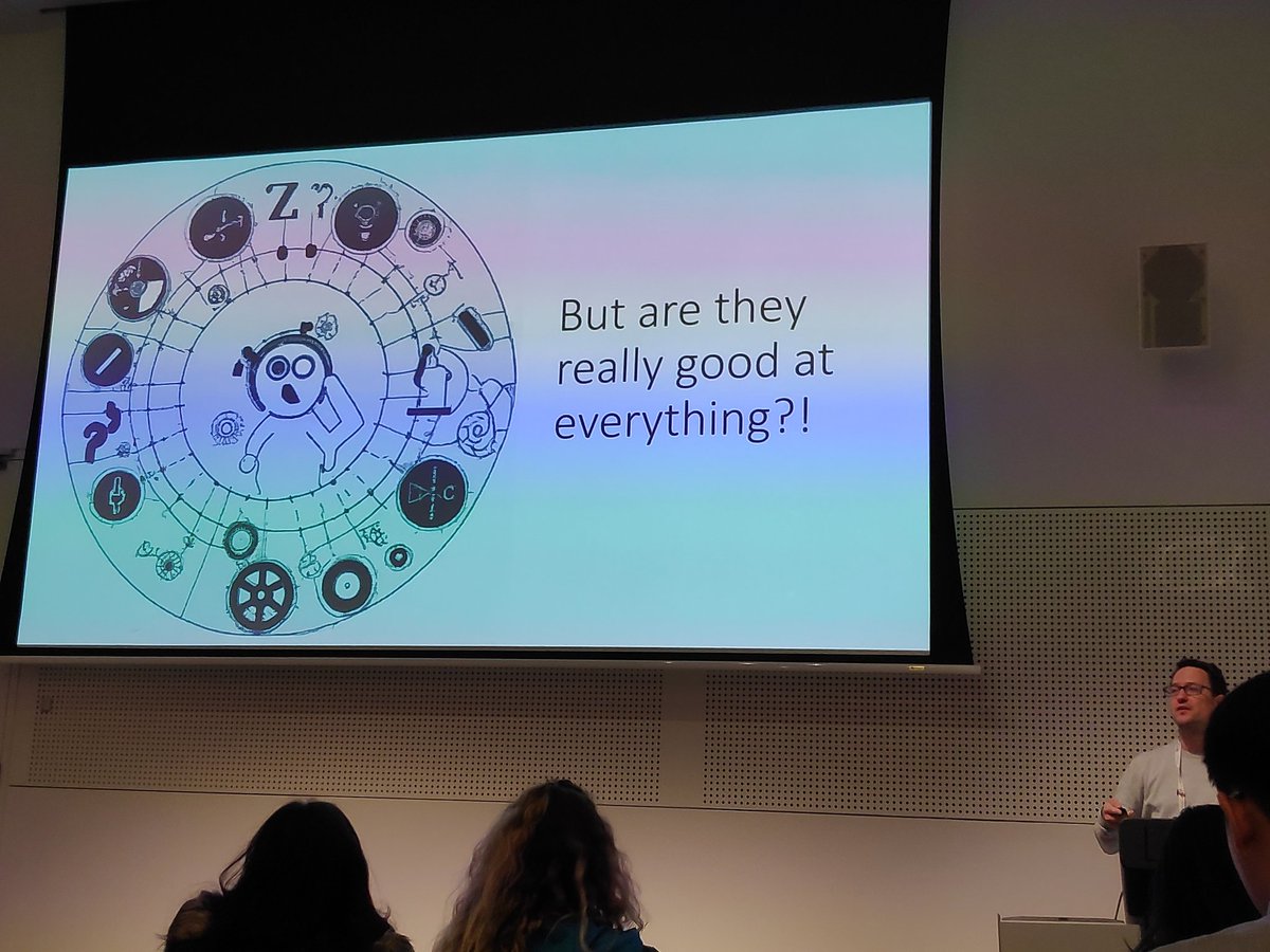 Interesting talk about the validity of pre-trained transformers for NLP by @stherbold at <a href="/ICSEconf/">ICSE</a>. I particularly like the funny images created by Dalle-E.