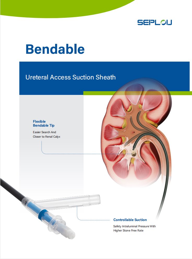 LesleyTzz's tweet photo. #Seplou sheath with flexible bendable tip and controllable suction to make a higher stone free rate #FURS #Ureteroscope #Lscope #UrSeplou #endoscope #SeplouMedical #MedicalDevices #Ureteralsheath https://t.co/WaW2mVWoO1
