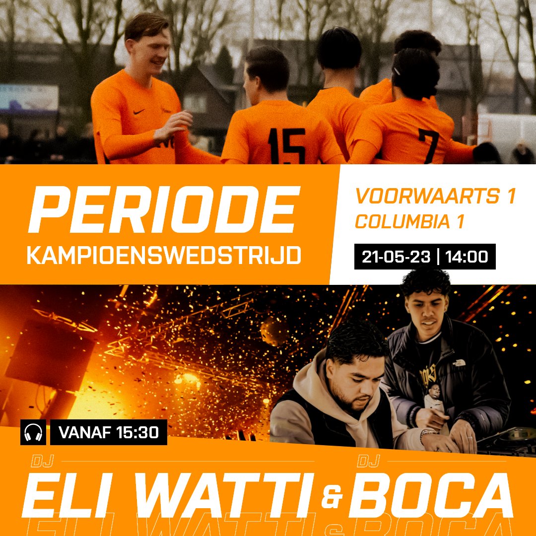 Alle ingrediënten zijn aanwezig voor een heerlijke voetbalmiddag aan DeLaene komende zondag. Met als hoofdgerecht de strijd om de periodetitel.. Een mooi affiche, heerlijk weer en aansluitend muziek..  Tot zondag!