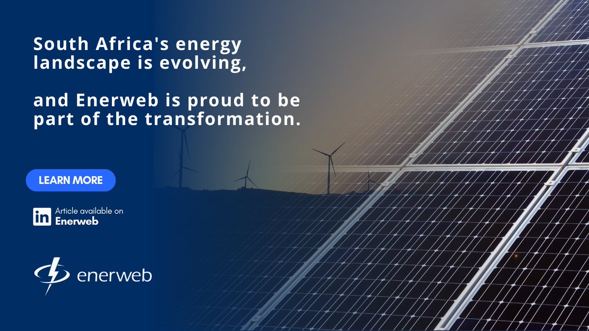 EnerwebOfficial's tweet photo. Enerweb⚡️ has supported Eskom's DSM and Demand Response initiatives for 20 years, providing essential technology and services. Get the full story at 👉https://t.co/ypqoG3tUwe
#EnerwebAnalytics #EnerwebDemandResponse #Enerweb #EnerwebOfficial #LoadsheddingStage8 https://t.co/GGM8N2EyCV