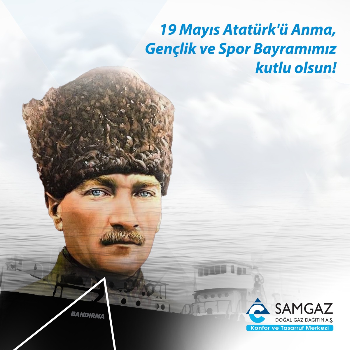SAMGAZ55's tweet photo. 19 Mayıs Atatürk'ü Anma Gençlik ve Spor Bayramı kutlu olsun. #19Mayıs #Samsun #Samgaz https://t.co/ITvOEWccQ0