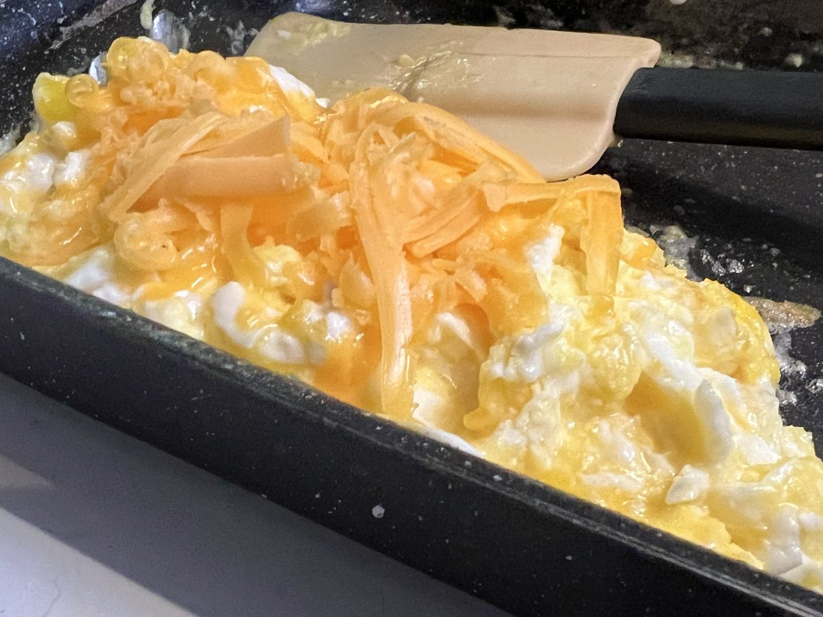 🍳 Let’s start here. 📍 #inthekitchen #eggs #cheese #breakfast #eats