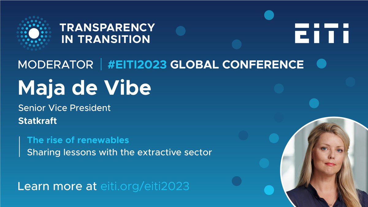 EITIorg's tweet photo. How can #transparency help shape the governance of #renewables as the sector continues to grow? 

Join the discussion on 14 June w/ speakers from @BHRRC, @Savannah_Energy, @TAInitiative, @DOF_PH &amp; moderated by @Statkraft.

👉 https://t.co/pHM2c3aMCt https://t.co/ayMVThdm6B