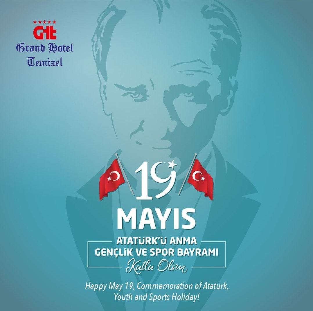 Atatürk'ün gençliğe armağan ettiği, Atatürk'ü Anma, Gençlik ve Spor Bayramı Kutlu Olsun!
#19MayısGenclikveSporBayramı