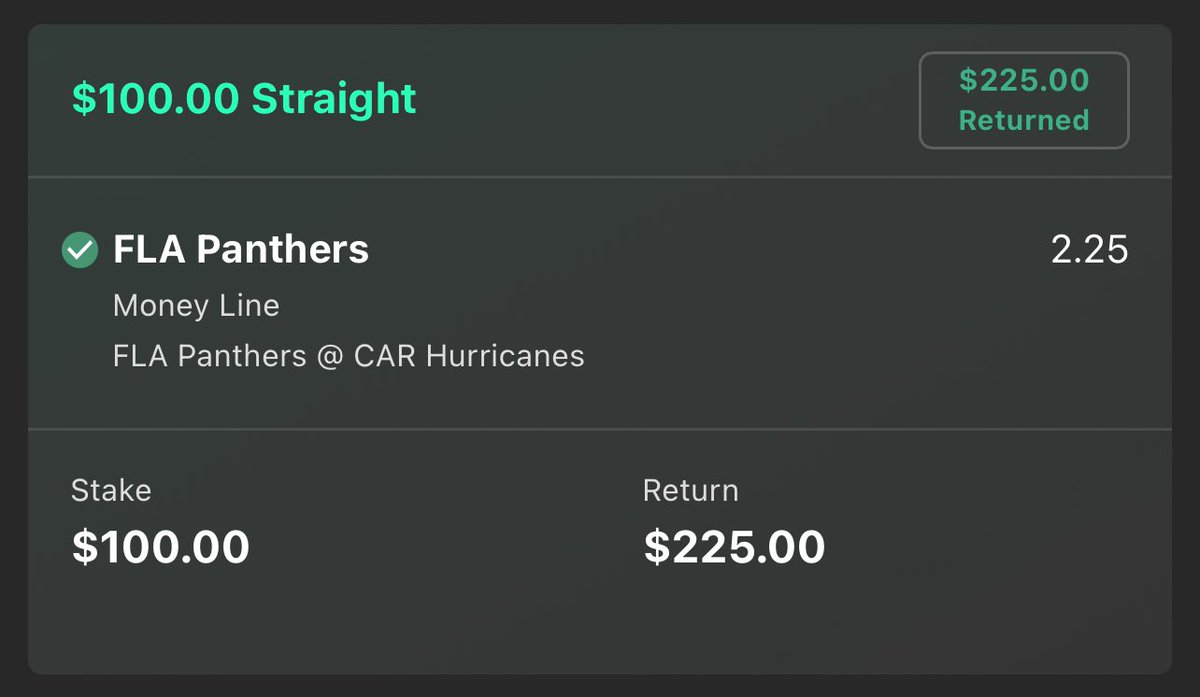 k_holly88's tweet photo. @FlaPanthers take Game 1 in the 6th longest game in NHL history. 🥅🏒
What a game!!! 👏🏼
This came down to a solid goalie matchup.
Bobrovsky beat Andersen.
Result: +6.4u💰
#GamblingTwitter #NHL #Playoffs #TimeToHunt #Canes #4thOT https://t.co/iQTtRtH4iy