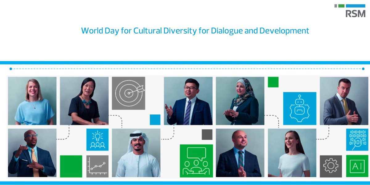 RSM_India's tweet photo. ๐ As World Day for Cultural Diversity for Dialogue and Development 2023 approaches, Candice Eaton Gaul, Diversity and Inclusion Leader at @RSM_Global, highlights the need to actively seek understanding of cultural differences, in this article:
https://t.co/qlzcl6XHzr
#RSMIndia https://t.co/VQwnUpNc0X