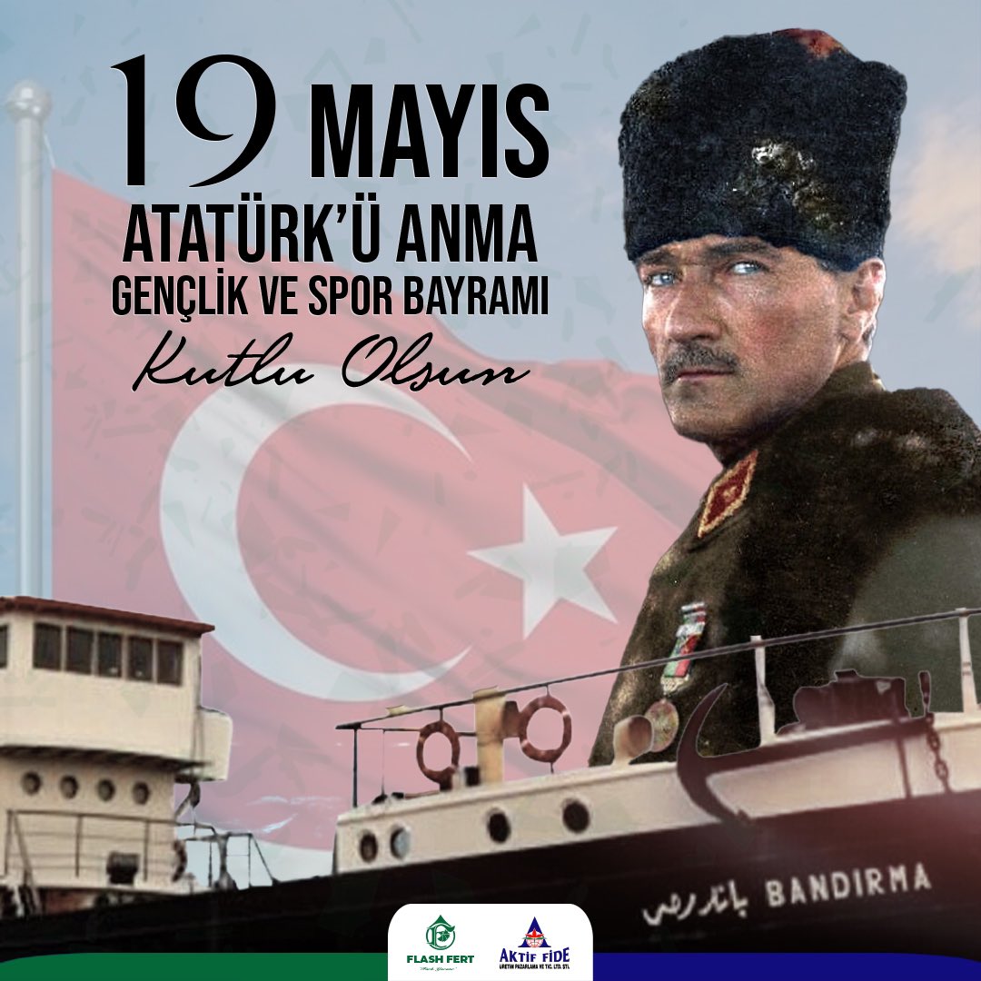 19 Mayıs Atatürk’ü Anma, Gençlik ve Spor Bayramımız Kutlu Olsun! 🇹🇷🌸

#atatürk #19mayıs #19mayıs1919 #19mayısatatürküanmagençlikvesporbayramı #bubayramsenin