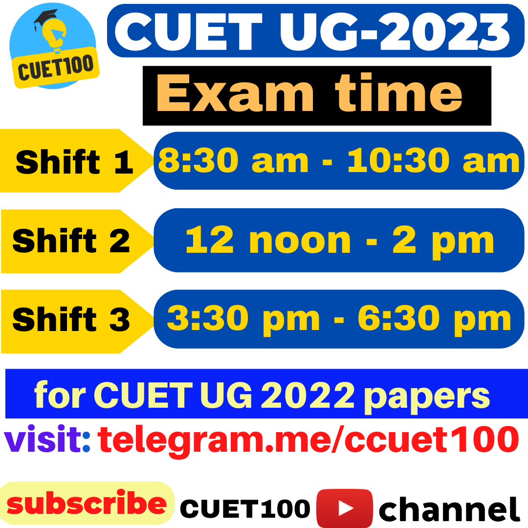 100CUET's tweet photo. CUET UG 2023 exam times have been announced for all 3 shifts. 

#cuet2023 #CUETUG2023 #CUETUG #cuetuggeneraltest
#GeneralTest #cuetcoaching #cuetupdates #cuetapplication #cuetugapplicationreopen #cuetugpastpaers #cuetugportal
#bignews #importantinformation https://t.co/PWxo11A2to