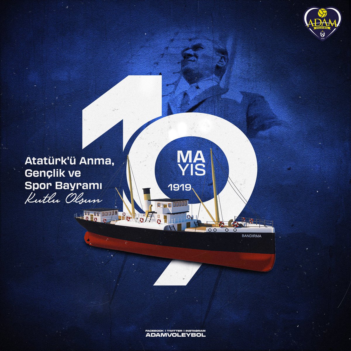 19 Mayıs Atatürk'ü Anma, Gençlik ve Spor Bayramımız kutlu olsun! 🇹🇷