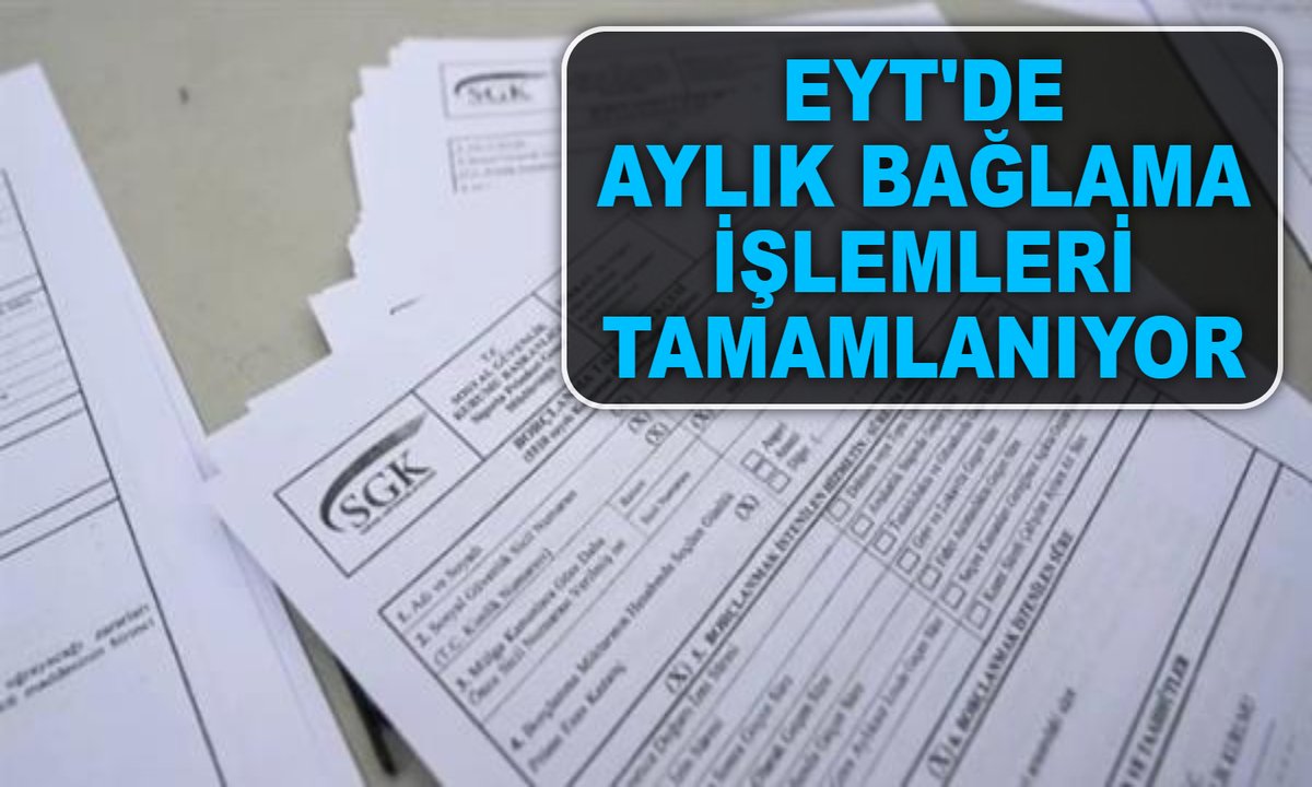 Emeklilikte yaşa takılanlar düzenlemesi kapsamında aylık bağlama işlemleri sürüyor. Ay sonuna kadar tüm EYT‘lilerin maaşlarının bağlanması bekleniyor. 
kamudabugun.com/haber/eytde-ay…