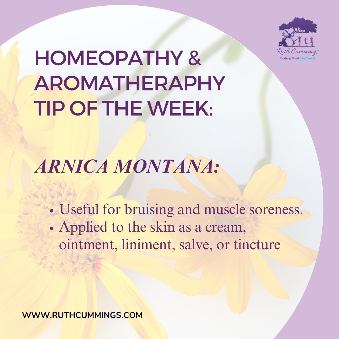 Discover the power of Arnica Montana! 🌿✨
Say goodbye to bruising and muscle soreness with this natural remedy. Simply apply it topically as a cream, ointment, liniment, salve, or tincture.
Embrace the healing touch of homeopathy and aromatherapy.
#NaturalRemedies #ArnicaMontana