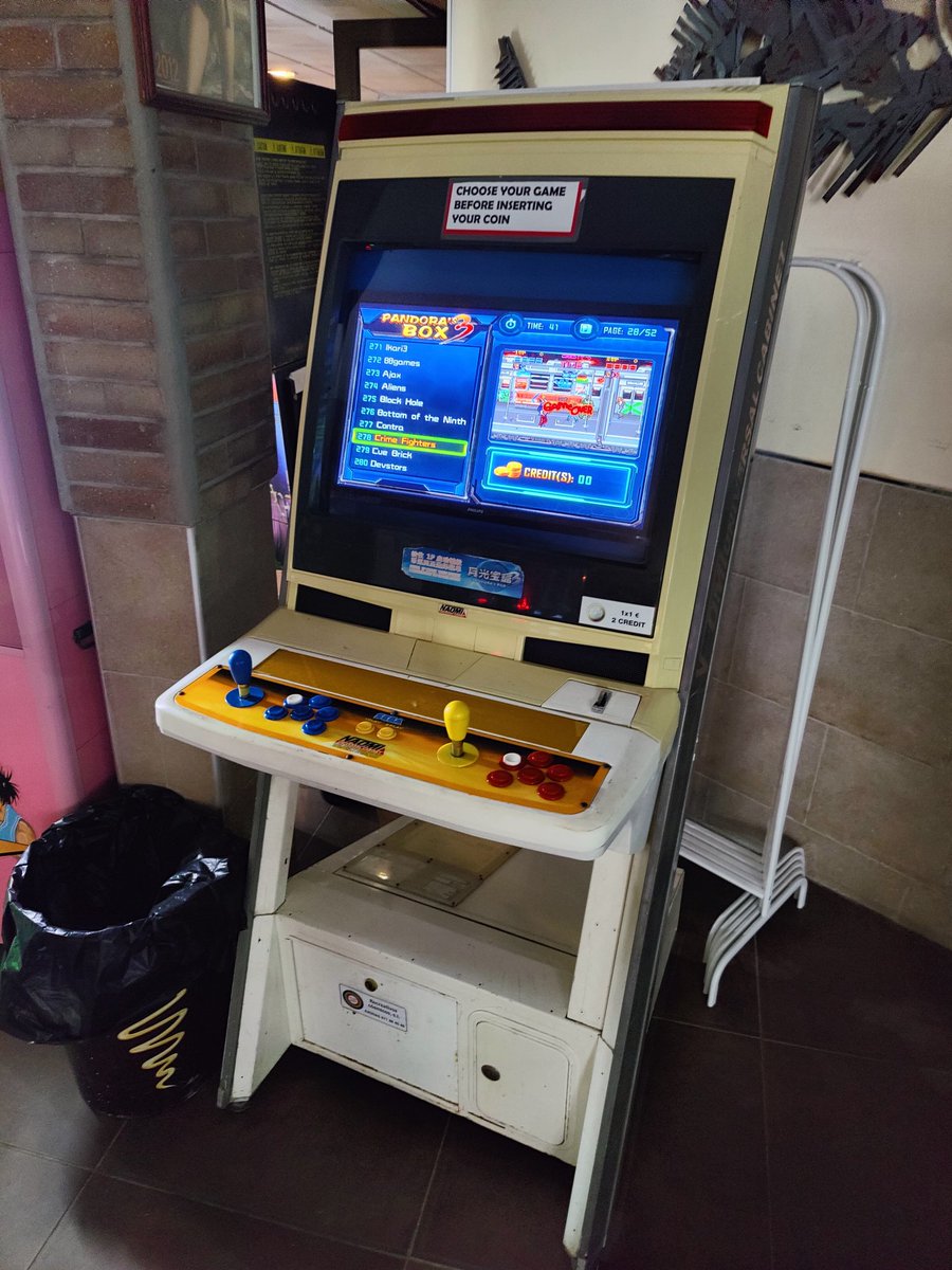 Whilst dandering around late last night looking for a pharmacy in Magaluf I spotted a Sega Rally2 twin in a restaurant. To my surprise they also had a Williams Junkyard pin from '96 & a Naomi running a Pandora's box. Didn't have any change so I'll have to revisit for a bash today