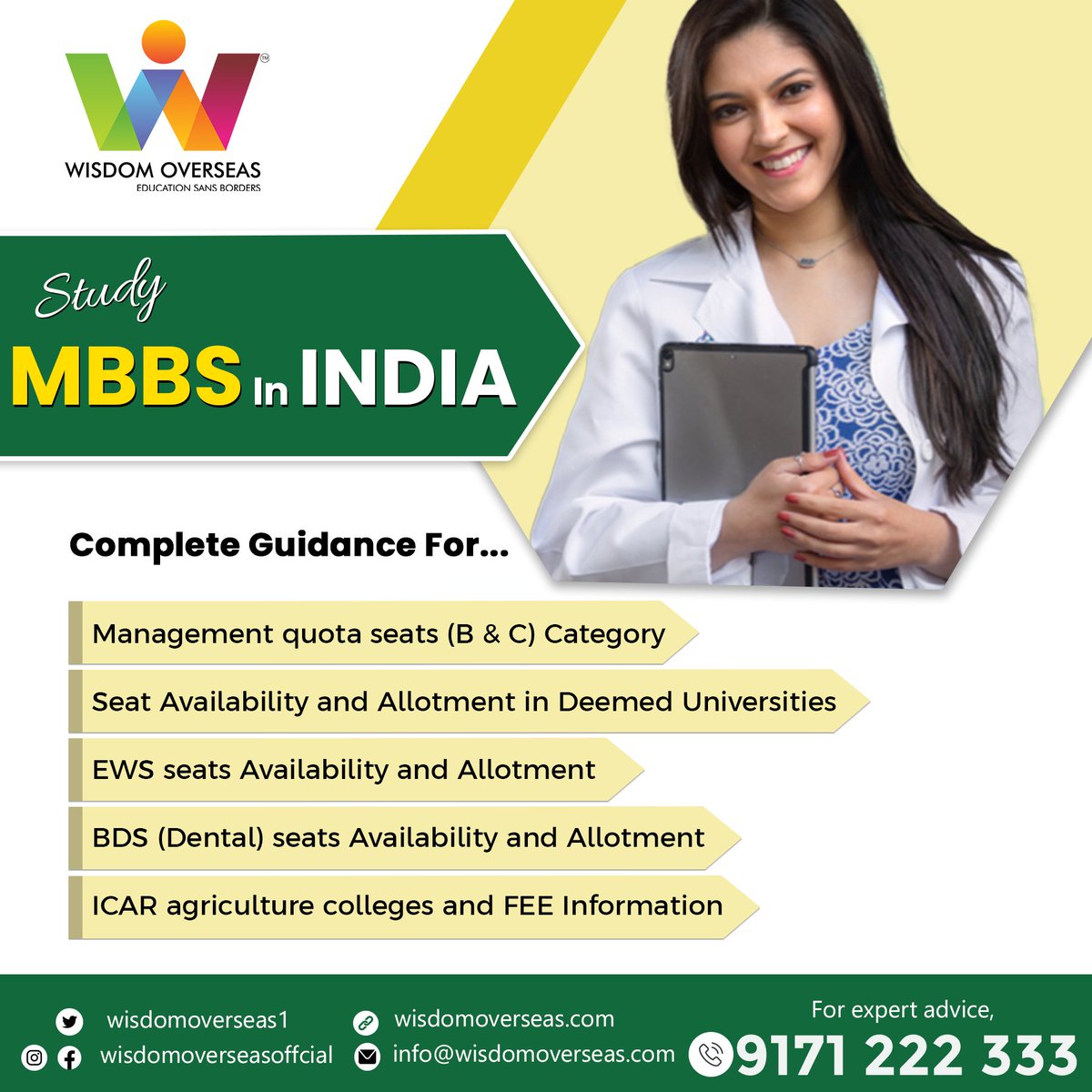 WisdomOverseas1's tweet photo. "If you find yourself in a state of confusion about pursuing MBBS in India, worry not! Here is a comprehensive guide to help you."

ADMISSION OPEN 2023!✈️🎓👩‍🔬
VISIT:https://t.co/7vEGE8kcGD
WhatsApp: https://t.co/eSSRPqEl9o  
#StudyMBBS #studymbbsindia  #wisdomoverseas https://t.co/5pwriKWJ6x