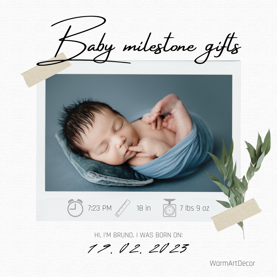 👣 𝐁𝐚𝐛𝐲 𝐦𝐢𝐥𝐞𝐬𝐭𝐨𝐧𝐞 𝐠𝐢𝐟𝐭𝐬 are a wonderful way to celebrate and commemorate the important milestones in a baby's life.
👣 𝐁𝐚𝐛𝐲 𝐦𝐢𝐥𝐞𝐬𝐭𝐨𝐧𝐞 𝐠𝐢𝐟𝐭𝐬 can range from personalized keepsakes to educational toys.
 #newborn #giftforbaby #babymilestones