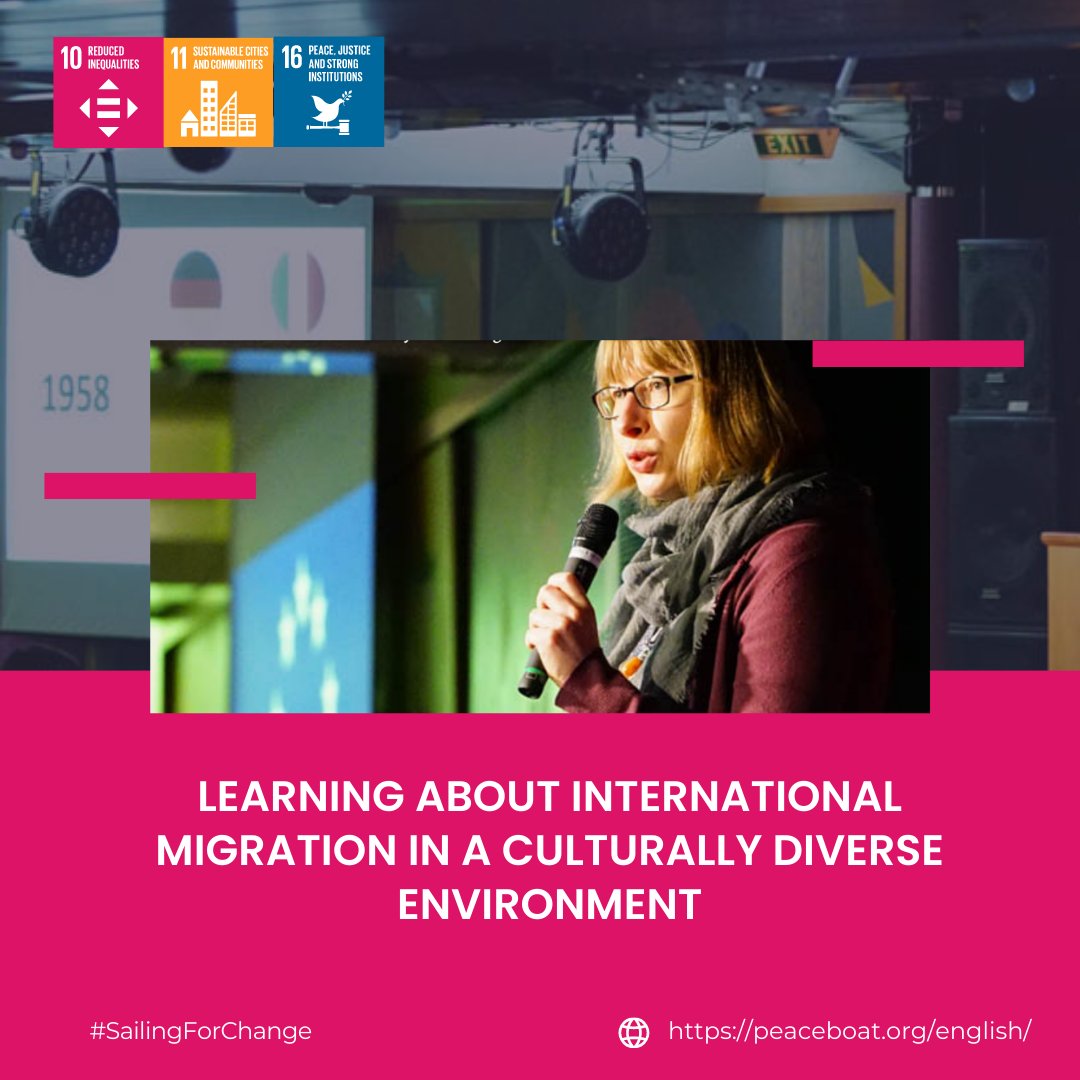 peace_boat's tweet photo. #PeaceBoatGuestEducators
#114GlobalVoyage
In Greece, Dr @AnnaGawlewicz of @UofGlasgow joined Peace Boat to give lectures and facilitate discussions on #migration, #mobility, #Brexit, and #Covid19 while the ship makes its way to London.
#SailingForChange #SDGs @PeaceBoat_US https://t.co/3QP57o90lN