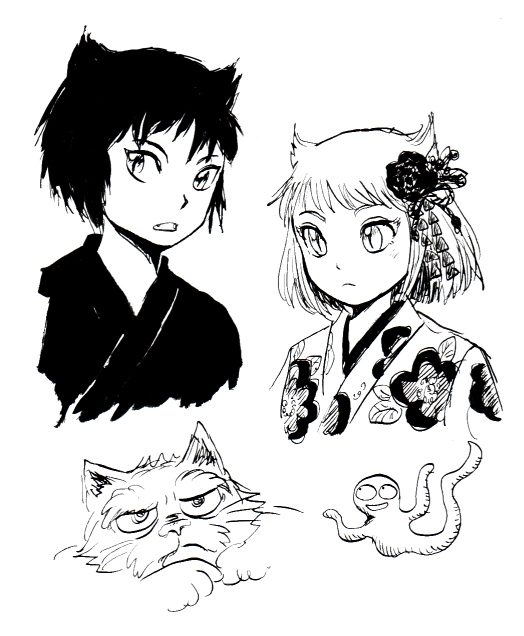 「黒髪の子をのせよう」というようなタグがまわってきて、便乗しようと黒髪の子をさがしているうちに、元ツイートがどこかにいってしまったので、しょんぼりと黒髪の子の絵だけを貼ります。タグを見失ってツイートできないことはよくあります。