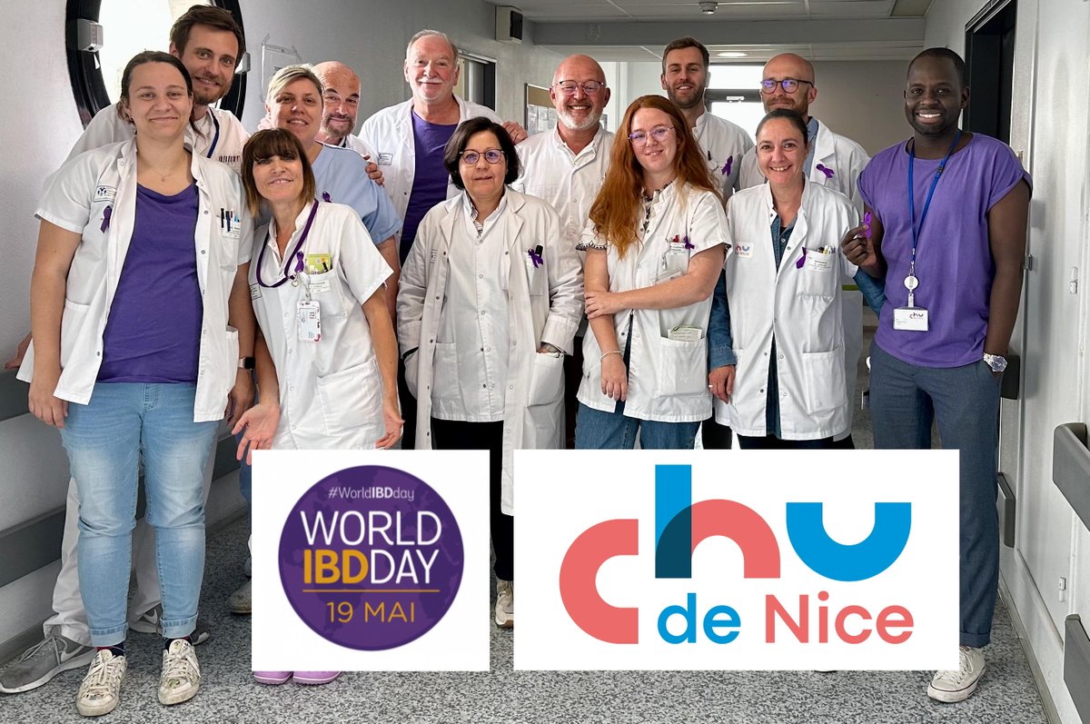 C'est la journée internationale des #MICI et au @CHUdeNice l'équipe de Gastroentérologie et Nutrition est là au service des patients. @WorldibdDay