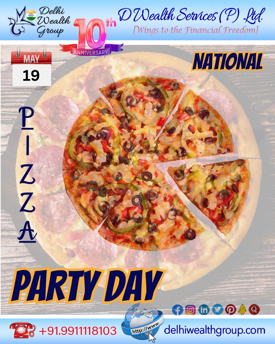 Happy International Pizza Day.
.
.
.
#dwspl
#delhiwealthgroup
#pizzaday
#loanservices #businessfinance #finance #businessgrowth #womeninbusiness #workingcapital #workingcapitalfinance #homeloan #LoanAgainstProperty #educationloan #personalfinance