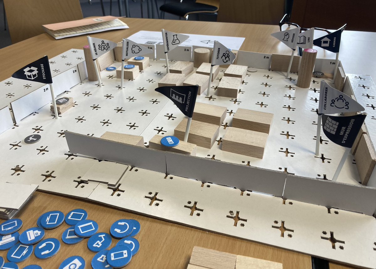 M_Guerente's tweet photo. Puis c’est l’occasion de faire découvrir et manipuler #Archiclasse pour réfléchir aux nouveaux aménagements des espaces avec les outils #Archistart et #Archilab en compagnie de @vosnico1 et @EmPirotais
#JNI2023 https://t.co/tWimVLSJt4