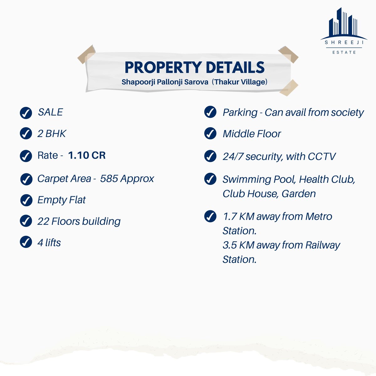 shreejieestate's tweet image. Property for SALE in Sarova(Kandivali East)

To view the property,

DM/Call/WhatsApp us directly from our profile contact button
OR
Please call between 10:30 am to 8:30 pm
🙋🏻‍♂️Ilesh Thakkar
📱+91-9820045571,+91 96531 85938
📧shreejieestate@gmail.com
#sampleflat #forsale #affordable