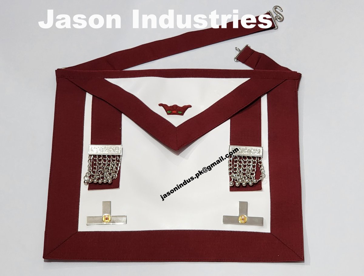 IndustriesJason's tweet photo. Order of Athelstan WM/PM Apron.
We have best prices.

Email: jasonindus.pk@gmail.com

Whatsapp: 0092-3076424773

@PlasTeg6898 @TitE898 @MOAthelstan @WessexAthelstan @KingAthSchool @LincsRoyalArch https://t.co/jzClvJF7iJ
