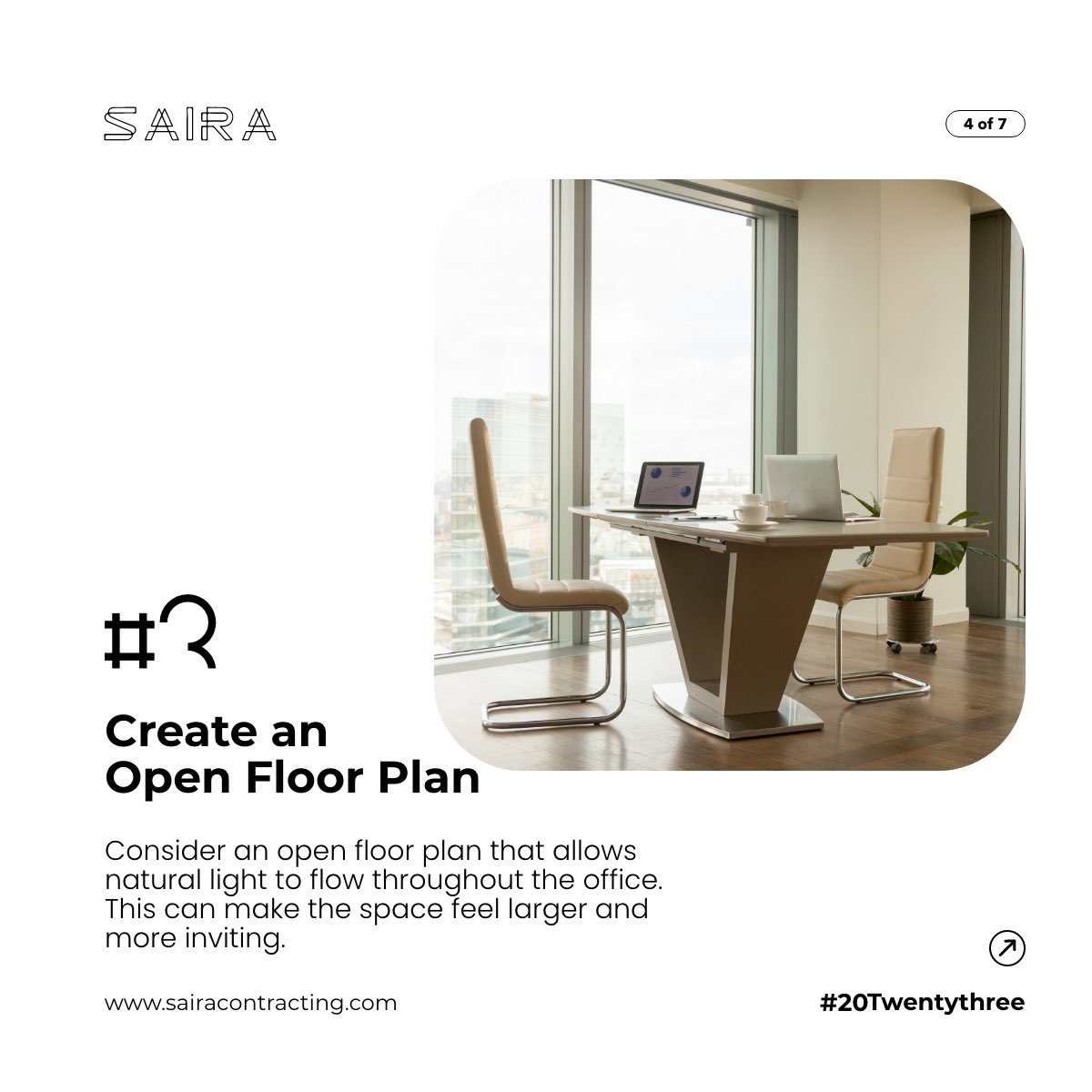 SairaContract's tweet image. Did you know that optimizing your workspace can increase productivity by up to 20%? 😮💼 Discover the key to creating a more efficient environment and start maximizing your output today! 📐💪
#WorkspaceOptimization #ProductivityTips #EfficientWorkspace #WorkplaceEfficiency
