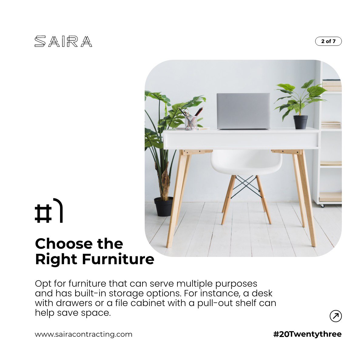 SairaContract's tweet image. Did you know that optimizing your workspace can increase productivity by up to 20%? 😮💼 Discover the key to creating a more efficient environment and start maximizing your output today! 📐💪
#WorkspaceOptimization #ProductivityTips #EfficientWorkspace #WorkplaceEfficiency