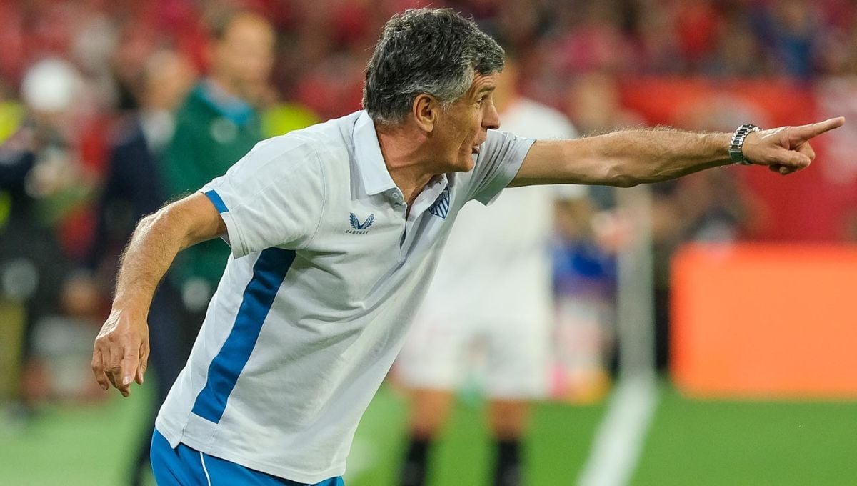 UpdateNotesX's tweet photo. Es un premio a un entrenador que siempre ha entrenado a equipos que peleaban por otros premios. Esto demuestra que hay más técnicos de este tipo, que con buenas plantillas pueden hacer grandes cosas y es un premio para técnicos que en teoría estamos currando en equipos pequeños.

José Luis Mendilibar tras clasificar al Sevilla FC para la final de la Europa League...sin el valiente que le dio la oportunidad esto no hubiera sido posible.
