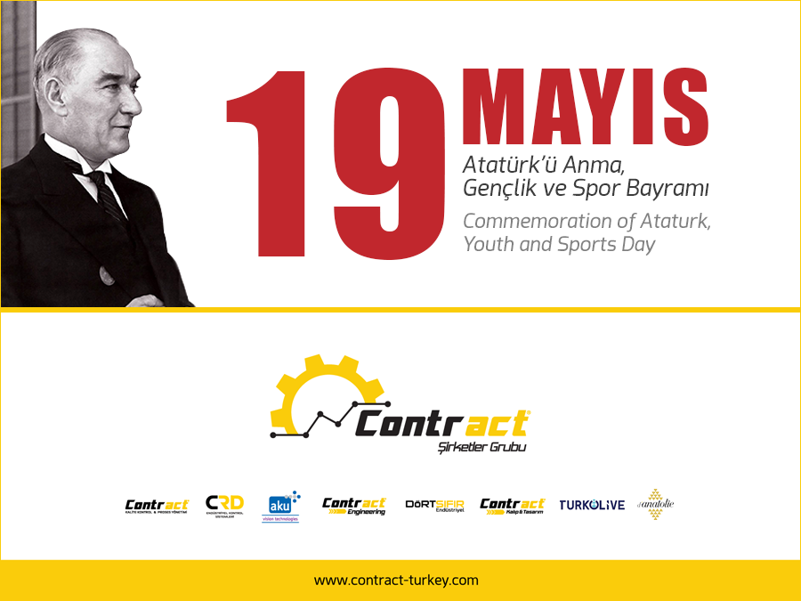 ContractTurkey's tweet photo. Atatürk'ü Anma, Gençlik ve Spor Bayramı Kutlu Olsun | Happy Commemoration of Ataturk, Youth and Sports Day #19MAYIS https://t.co/MOlMeEdRoM