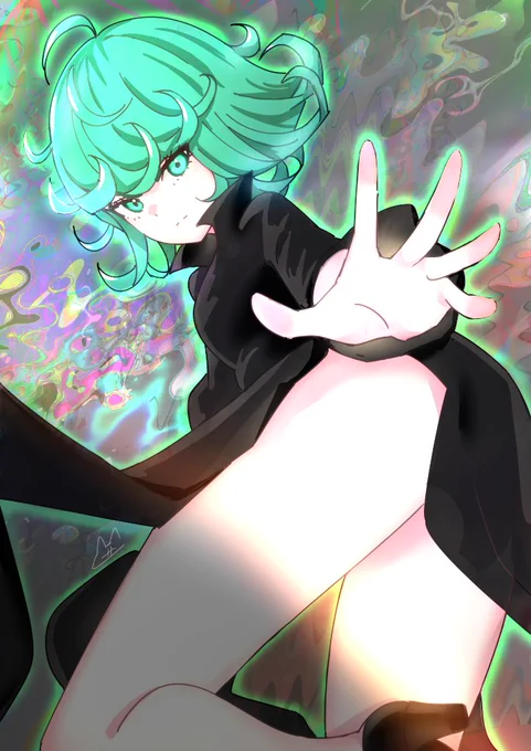 この前ワンパンマンの一挙放送を見る機会があったので戦慄のタツマキを描いてみました