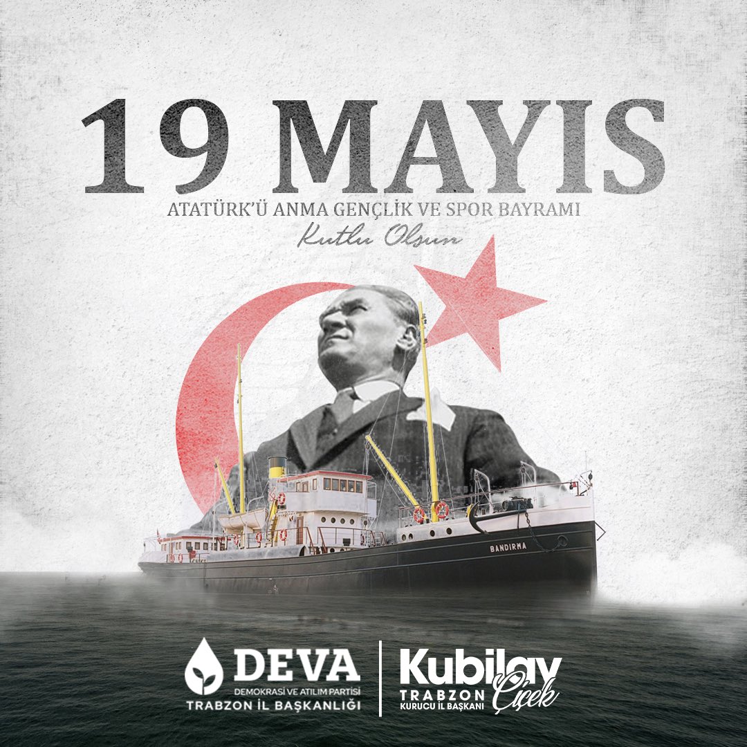 kblycck's tweet photo. "Gençler için ne yapıyorsak gençlere rağmen değil; gençlerle birlikte yapmak zorundayız. Gençler Türkiye’yi yükseltecek!"

19 Mayıs Atatürk’ü Anma, Gençlik ve Spor Bayramımız kutlu oluyor, Gazi Mustafa Kemal Atatürk ve yol arkadaşlarını saygıyla anıyoruz.

#19MAYIS | #19MAYIS1919 https://t.co/iBQHEdaQNx
